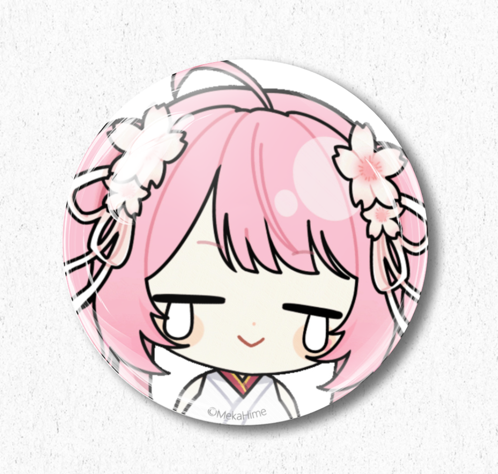 Amika Emote Badges/Pins - 58mm Diameter
