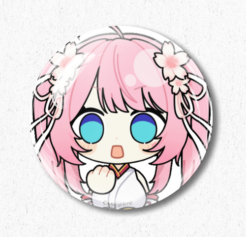 Amika Emote Badges/Pins - 58mm Diameter