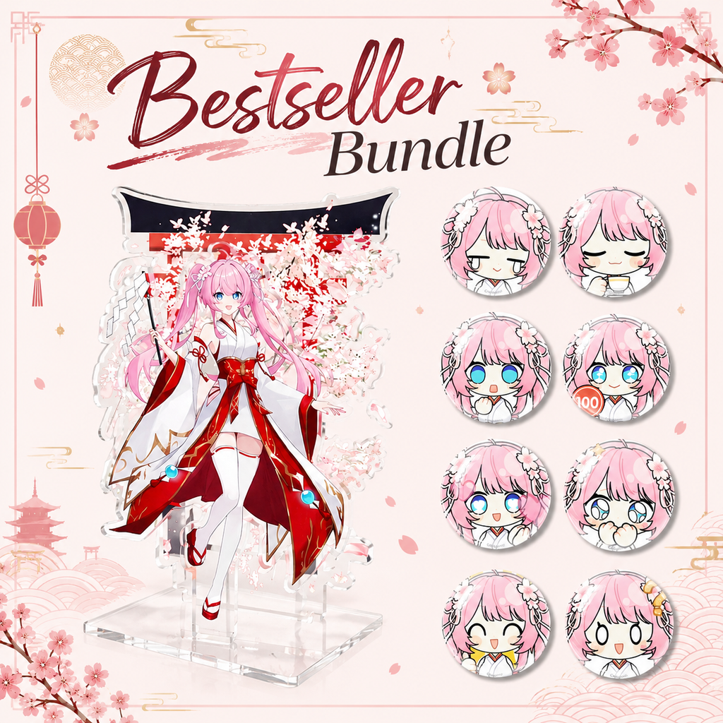 Bestseller Bundle: Stand & Badges/Pins